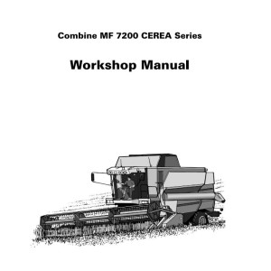 Massey Ferguson 7256 7272 7274 7278 CEREA Workshop Manual 63002091 M4