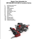 Massey Ferguson 7360 7370 BETA Repair Time Schedule LA327371010