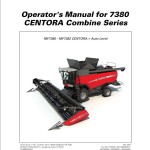 Massey Ferguson 7380 CENTORA Series Operators Manual D3117100M2