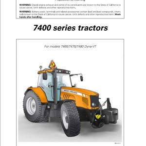 Massey Ferguson 7465 7475 7480 Dyna-VT Operators Manual