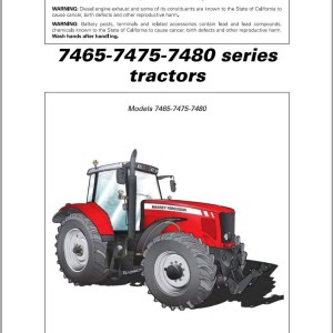 Massey Ferguson 7465 7475 7480 Operators Manual