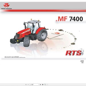 Massey Ferguson 7465 to 7495 Repair Time Schedule 3378688M2