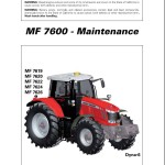 Massey Ferguson 7619 to 7626 Dyna-6 Maintenance Manual 4373853M2