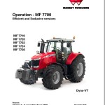 Massey Ferguson 7719 to 7726 Dyna-VT Operation Maintenance Manual