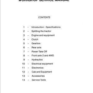 Massey Ferguson 8110 to 8160 Workshop Service Manual