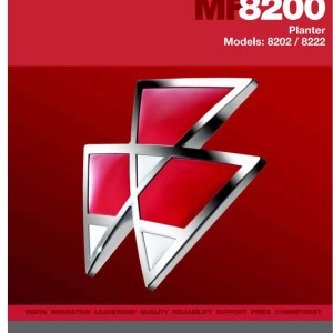 Massey Ferguson 8202 8222 Service Manual 4283406M1