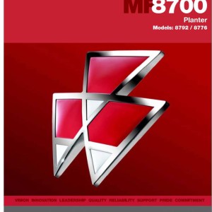 Massey Ferguson 8792 8776 Operators Manual 700734456A
