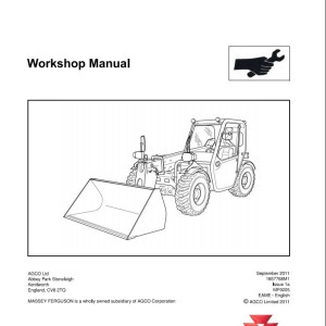 Massey Ferguson 9205 Workshop Manual 1857768M1