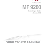 Massey Ferguson 9255 Operators Manual 71483066B
