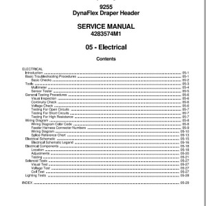 Massey Ferguson 9255 Service Manual 4283574M3