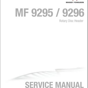 Massey Ferguson 9295 9296 Service Manual 4283611M1