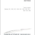Massey Ferguson 931 to 988 Operators Manual 79035037E2