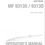 Massey Ferguson 9313S 9313D Operators Manual ACX2430300