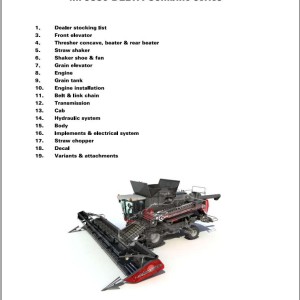 Massey Ferguson 9380 DELTA Series Repair Time Schedule 327417010