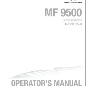Massey Ferguson 9520 Operators Manual