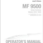 Massey Ferguson 9540 9560 Operators Manual 700744638A