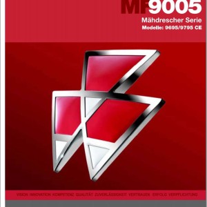 Massey Ferguson 9695CE 9795CE Operators Manual 700735880F DE