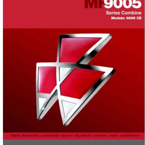 Massey Ferguson 9895CE Operators Manual 700735891F