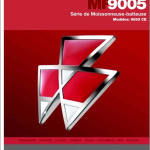 Massey Ferguson 9895CE Operators Manual 700735892F FR