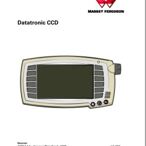 Massey Ferguson Datatronic CCD Operators Manual