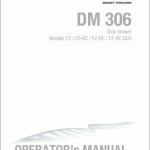 Massey Ferguson DM306FZ to DM306FZ-RC DUO Operators Manual FEL1282270101