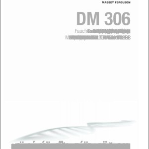 Massey Ferguson DM306TL Operators Manual FEL1284170101