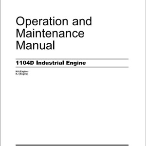 Massey Ferguson Engine Perkins 1104D Operation Maintenance Manual SEBU8172