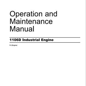 Massey Ferguson Engine Perkins 1106D Operation Maintenance Manual SEBU8119-1