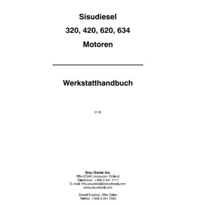 Massey Ferguson Engine Sisu 320 420 620 634 Workshop Manual DE