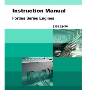Massey Ferguson Engine Sisu Fortius Series Instruction Manual 836662470