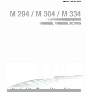 Massey Ferguson M294FP to M334FP-V Operators Manual FEL14172601