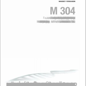 Massey Ferguson M304TL Operators Manual FEL1283840101