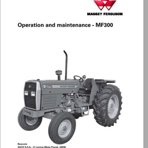 Massey Ferguson MF300 Operators Manual ACT002168B