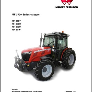 Massey Ferguson MF3707 MF3708 MF3709 MF3710 Operators Manual ACT0042570