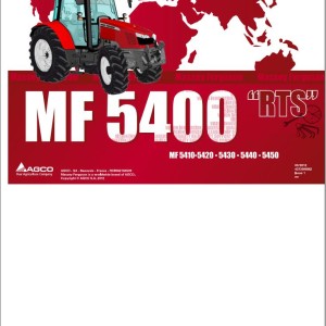 Massey Ferguson MF5410 to MF5450 Operators Manual 4373098M2