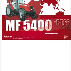 Massey Ferguson MF5425 to MF5460 Repair Time Schedule 3378732M4593