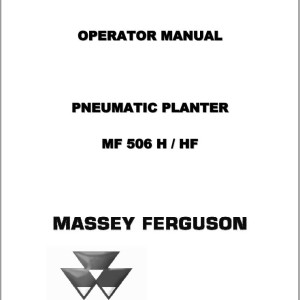 Massey Ferguson MF560H MF560HF Operators Manual