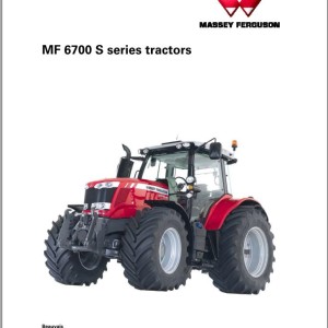 Massey Ferguson MF6700S Series Workshop Service Manual ACT0025630