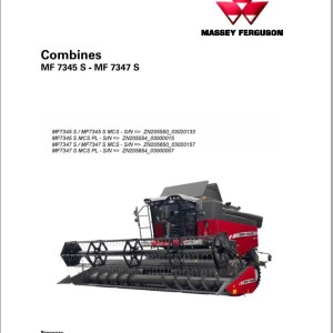 Massey Ferguson MF7345S MF7347S Operators Manual LA327306018