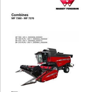 Massey Ferguson MF7360 - MF7370 Operators Manual LA327316019