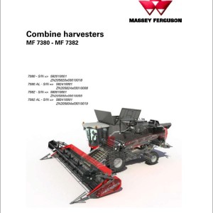 Massey Ferguson MF7380 - MF7382 Workshop Service Manual D3117800M4