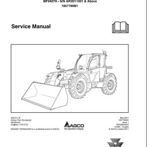 Massey Ferguson MF9306T to MF9407H Service Manual 1857780M1