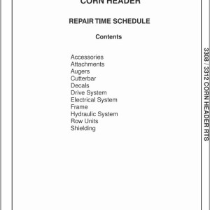Massey Ferguson 3308 3312 Parts Manual 4283606M1