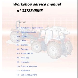 Massey Ferguson 5400 Series Workshop Service Manual 3378545M5