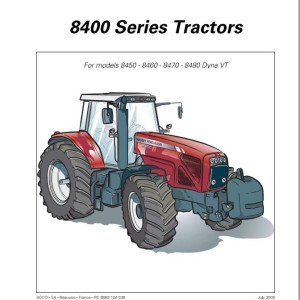 Massey Ferguson 8450 8460 8470 8480 Dyna VT Operators Manual 3378886M1