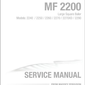 Massey Ferguson MF2240 Series Service Manual 4283515M2