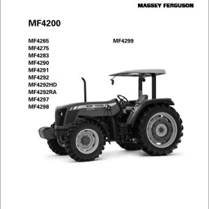 Massey Ferguson MF4200 Series Workshop Service Manual 6288723M3