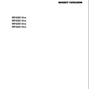 Massey Ferguson MF4200 Xtra Series Workshop Service Manual