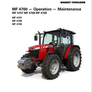 Massey Ferguson MF4707 MF4708 MF4709 Operators Manual ACW1493550