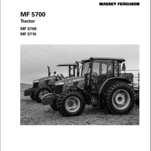 Massey Ferguson MF5709 MF5710 Operators Manual ACW0590600